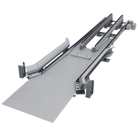 Our intelligent solutions - the infeed/outfeed conveyor technology.