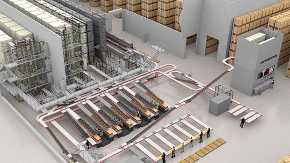 In Norrköping TGW is building a highly automated fulfillment center for the Swedish food wholesaler Martin & Servera.